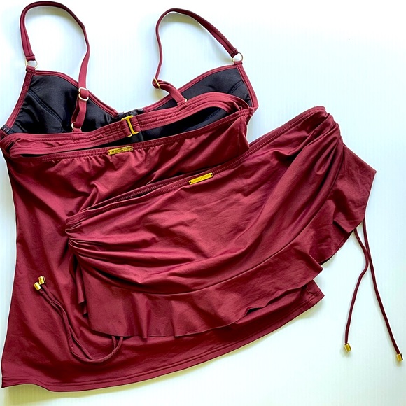 👙💃🏻 Swim Systems Tankini set. Maroon. Medium 💃🏻👙 - Picture 2 of 6